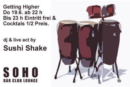 Getting Higher mit Sushi Shake Werbeplakat