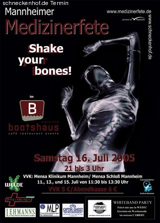 Medizinerfete Bootshaus Werbeplakat