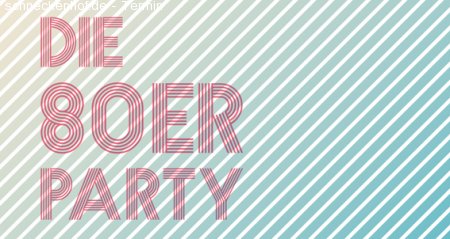 80er Party - Club & Dance Werbeplakat