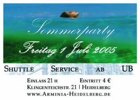 Sommerparty Werbeplakat