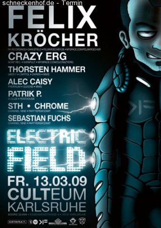 13.03.2009 / ELECTRIC FIELD - Werbeplakat