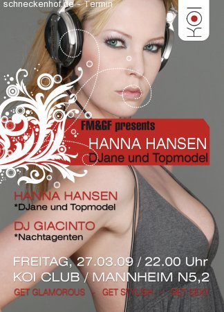 FM&GF presents HANNA HANSEN Werbeplakat