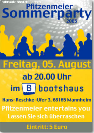 Pfitzenmeier Sommerparty Werbeplakat