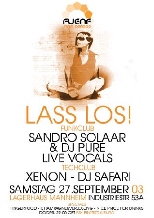 LASS LOS Werbeplakat