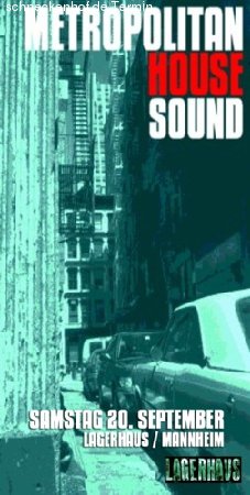 Metropolitan House Sound Werbeplakat