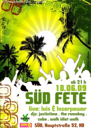 SÜD Fete Werbeplakat