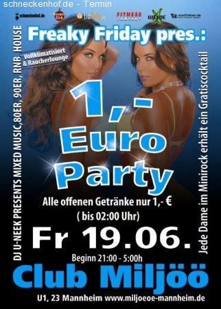 1  Party Werbeplakat