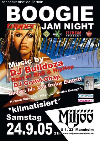Boogie Jam Night Werbeplakat
