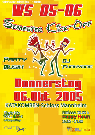Semester Kick Off Werbeplakat