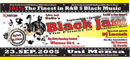 Black Jam  Werbeplakat