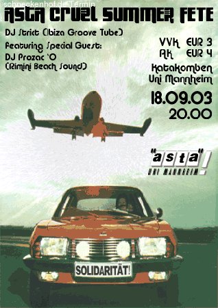 Cruel Summer Werbeplakat