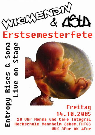 Erstsemesterfete Werbeplakat