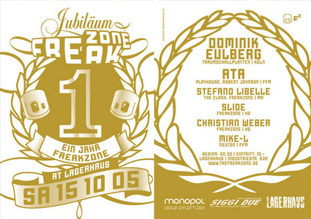 1 Jahr Freakzone Werbeplakat