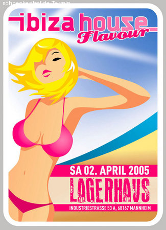 Ibiza House Flavour Werbeplakat