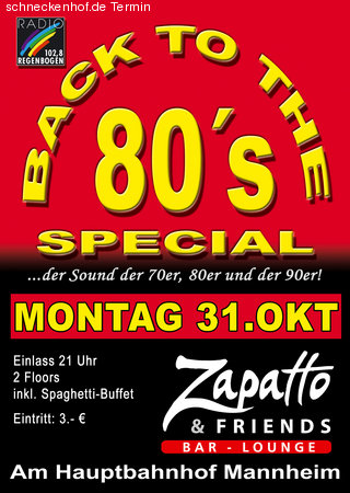 Back to the 80's SPECIAL Werbeplakat