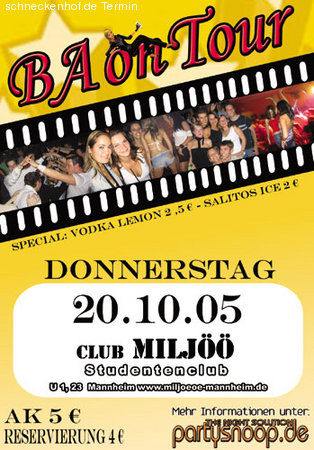 BA on Tour Werbeplakat