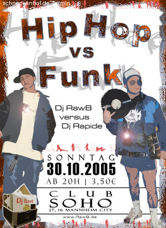 Hip Hop vs. Funk Werbeplakat