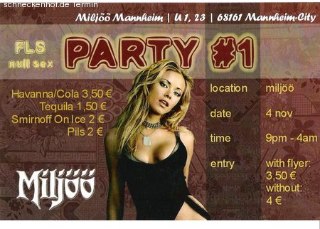 Party No.1 Werbeplakat