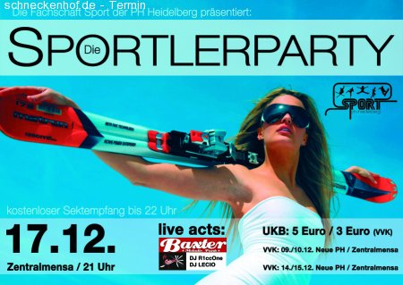 PH Sportlerparty Werbeplakat
