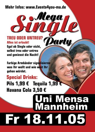 Absolute MEGA Single Party Werbeplakat