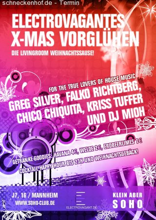 Electrovagantes XMas Vorglühen Werbeplakat