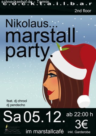 Nikolaus Marstallparty Werbeplakat