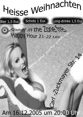 DIE Christmas Wohnheim Party Werbeplakat