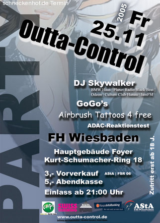 Outta Control Party Werbeplakat