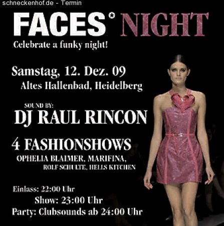 Faces Night Werbeplakat