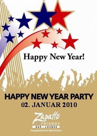 happy new year party Werbeplakat