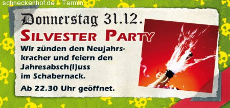 Silvester Party Werbeplakat
