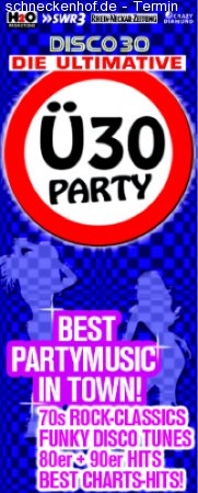 Ü30 auf 2 Floors Werbeplakat