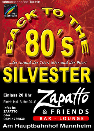 Back to the 80's-SILVESTER Werbeplakat