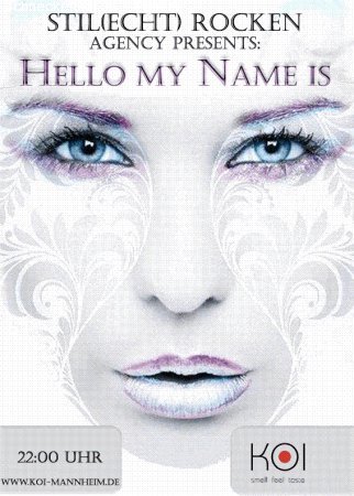 Hello my name is... Werbeplakat