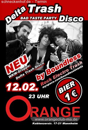 delta trash disco Werbeplakat