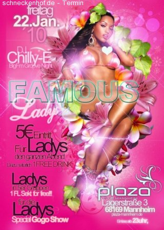 Famous Ladys Werbeplakat