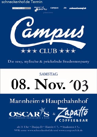 Campus-Club II Werbeplakat
