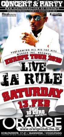 Ja Rule Konzert Werbeplakat