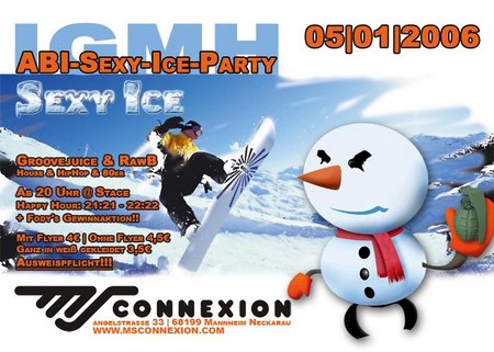 Abi-SEXY-ICE-PARTY Werbeplakat