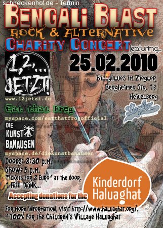Bengali Blast - Benefizkonzert für Straßenkinder in Bangladesch Werbeplakat