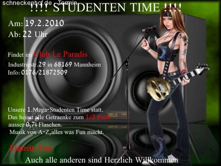 Studenten Time Werbeplakat