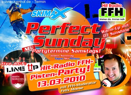 Hitradio FFH Pistenparty Werbeplakat
