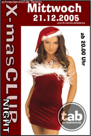 Weihnachts - Clubnight Werbeplakat