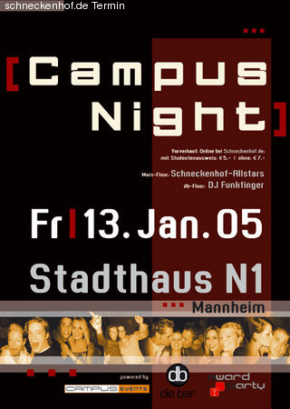 Campus Night Werbeplakat