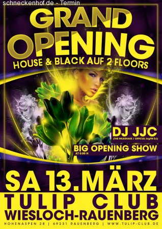 Grand Opening Tulip-Club Wiesloch-Rauenberg Werbeplakat
