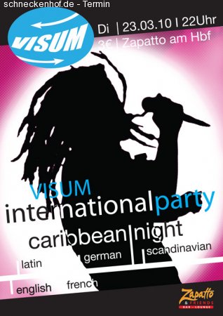 VISUM Caribbean Night Werbeplakat