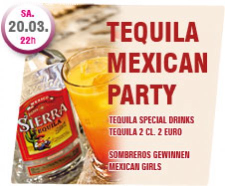 Tequila Mexican Party Werbeplakat