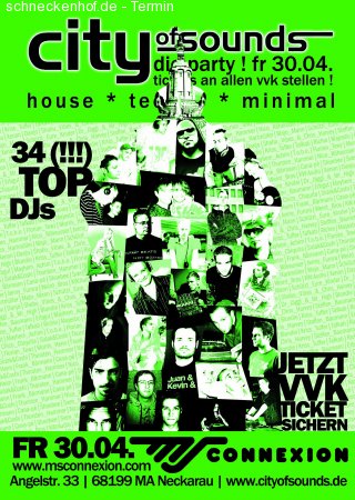 City of Sounds Werbeplakat