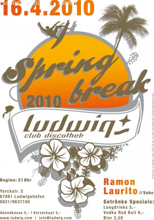 Springbreak Party // ab 16! Werbeplakat
