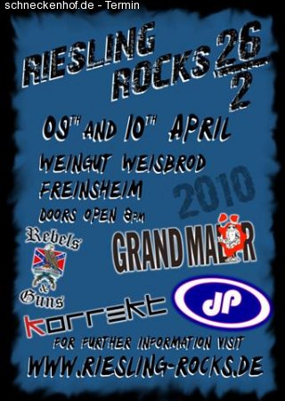 Riesling Rocks XIII - Freitagabend Werbeplakat
